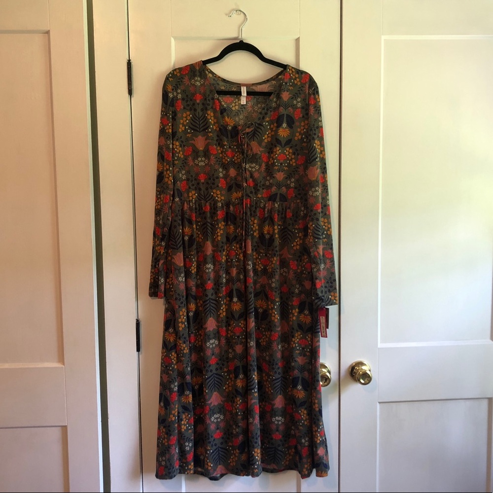 Fall Floral Dress